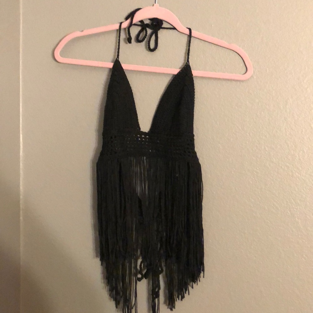 Crochet Festival halter  bra top